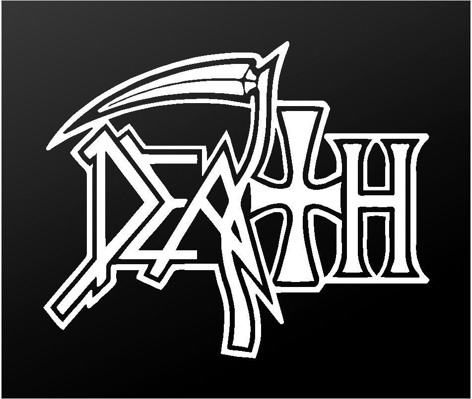Death Band Sticker Death Metal Band Vinyl Decal Car Window Laptop Extreme Metal Sticker ...