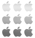 Small Apple logo Vinyl Decals Phone Laptop Small Stickers Apple Set of 9