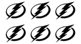 Small Tampa Bay Lightning Vinyl Decals Phone Sports Small Stickers Set of 6
