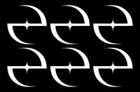 set of 6 Evanescence Logo Vinyl Decal Laptop Car Window Speaker Sticker