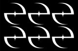 set of 6 Evanescence Logo Vinyl Decal Laptop Car Window Speaker Sticker