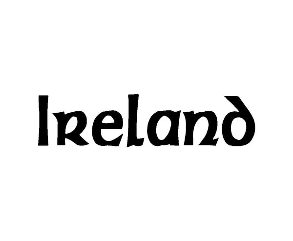 Ireland Vinyl Decal Car Window Laptop Irish Celtic Font Éireann Sticker