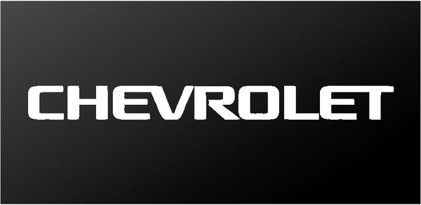 Chevorlet Lettering Chevrolet Lettering Vinyl Decal Window Dashboard Chevy Sticker – Kandy ...