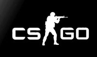 CS Go Counter-Strike Logo Vinyl Decal Car Window Laptop CSGO Sticker