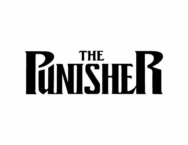 The Punisher Comic Book Letters Car Truck Window Laptop Vinyl Decal Sticker