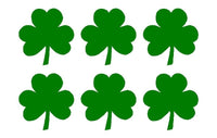 Irish Shamrock Green Clover 1.5" Vinyl Decals Phone Laptop Helmet Stickers