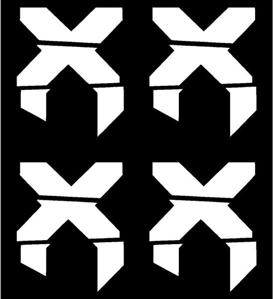 Excision X Vinyl Decal Dubstep DJ Vinyl Decal Set of 4 Car Window Stic ...