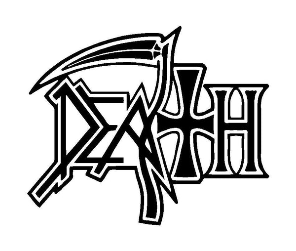 Death Metal Logo Sticker