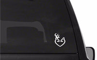 Buck and Doe Vinyl Decal Car Window Laptop Browning Deer Sticker