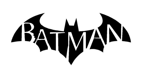  Batman Logo Sticker Decal Pack of (9) Black : Automotive