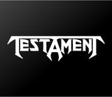 Testament Thrash Metal Band Vinyl Decal Car Window Laptop Guitar Sticker