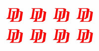 8 Daredevil Marvel DD Logo Vinyl Decals Phone Laptop Helmet 1.5" Stickers