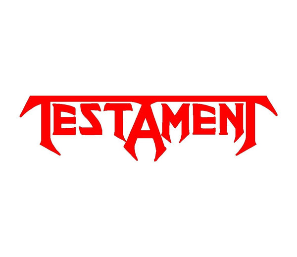 Testament Thrash Metal Band Vinyl Decal Car Window Laptop Guitar Sticker