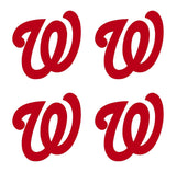 Washington Nationals MLB Team Vinyl Decal Car Window set of 4 small Stickers