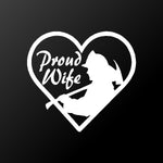 Proud Wife of a Fireman Vinyl Decal Car Window Laptop Firefighter's Wife Sticker