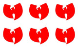 small WU-TANG Clan Sticker Decal Music Band Laptop Phone Stickers Sheet of 6