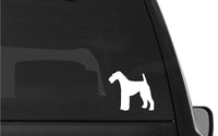 Airdale Terrier Vinyl Decal Car Window Laptop Dog Silhouette Sticker