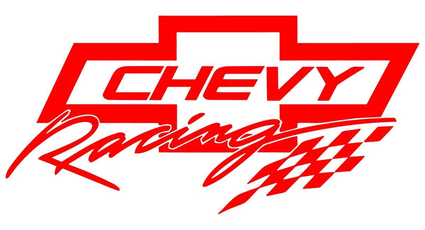StickyAddiction Chevy Racing Die Cut Vinyl Decal Sticker - Car Window Laptop - Auto