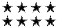 Dallas Cowboys Vinyl Decals Phone laptop Sports Small Stickers Set of 8