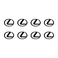 8 Lexus L Emblem Logo Vinyl Decals Phone Mirror Laptop Small 1.5" Stickers
