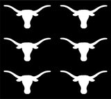Texas Longhorns Football NFL Vinyl Decals cup phone small Stickers Set of 6