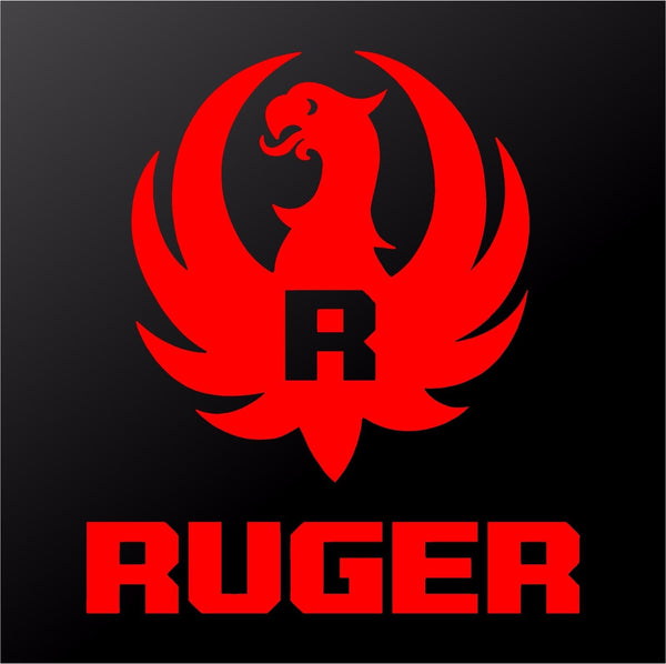 Luger Sticker Ruger Pistols Firearms Logo Vinyl Decal Car Window Laptop Gun Case Sti ...