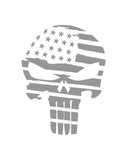 The Punisher Skull Distressed American Flag Vinyl Decal Sticker