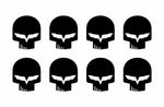 Corvette C6 Racing Jake Skull Vinyl Decals Small 1.5" Stickers Set of 8