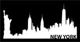 New York Skyline Vinyl Decal Car Window Laptop NY City Sticker