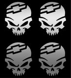 CHEVY PUNISHER Vinyl Decals Car 2" 3" 4" Set of 4 Chevy Stickers