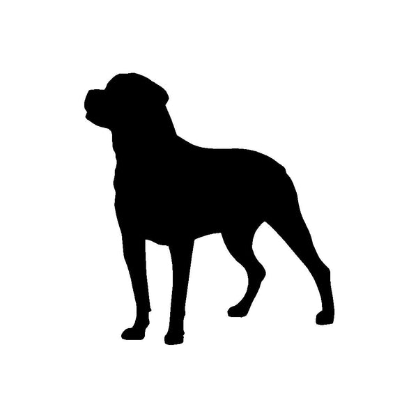 Rottweiler Vinyl Decal Car Window Laptop Dog Breed Silhouette Sticker