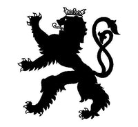 Luxembourg Lion Vinyl Decal  Car Window Laptop Luxembourg symbol Sticker