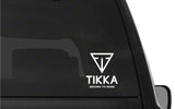 Tikka Rifles Firearms Logo Vinyl Decal Car Window Laptop Gun Case Sticker
