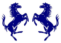 2 High Detail Ferrari Horse Prancing Horse Vinyl Decals Car Body Window Stickers