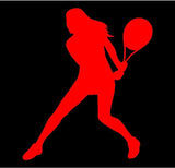 Lady Tennis player Vinyl Decal Woman Tennis Player Car Window Laptop Sticker