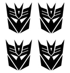 Transformers Decepticons symbol Vinyl Decal car phone small set of 4 Stickers