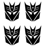 Transformers Decepticons symbol Vinyl Decal car phone small set of 4 Stickers