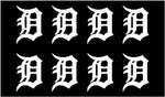 Detroit Tigers team Vinyl Decals Phone Detroit Tigers Small Stickers Set of 8