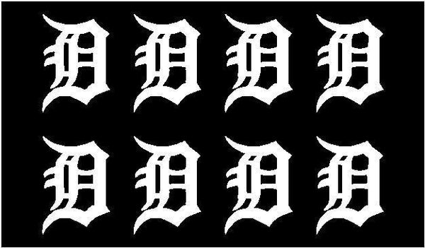 Detroit Tigers team Vinyl Decals Phone Detroit Tigers Small Stickers Set of 8