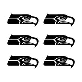 Seattle Seahawks set of 6 car window vinyl decals