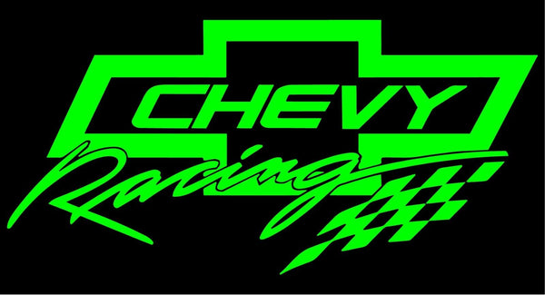 Chevy Racing Sign CHEVY RACING Vinyl Decals Car Exterior Chevrolet racing Sticker – Kandy ...