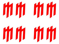 Marilyn Manson band Logo Vinyl Decal car phone small set of 4 MM Stickers