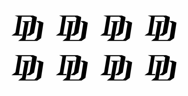 8 Daredevil Marvel DD Logo Vinyl Decals Phone Laptop Helmet 1.5" Stickers