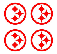 Pittsburgh Steelers Football NFL Vinyl Decals cup phone small Stickers Set of 4