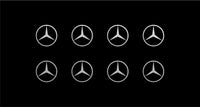 Mercedes Logo Vinyl Decals Phone Dashboard Mirror Laptop Small 1.5" Stickers