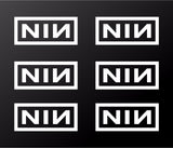 Nine Inch Nails Small 2" NIN Vinyl Decals Laptop Helmet Phone Stickers Set of 6