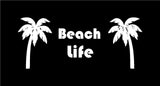 Beach Life Vinyl Decal Car Window Laptop Sticker
