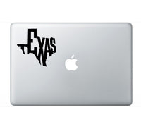 Texas State Outline Vinyl Decal Car Window Laptop Sticker