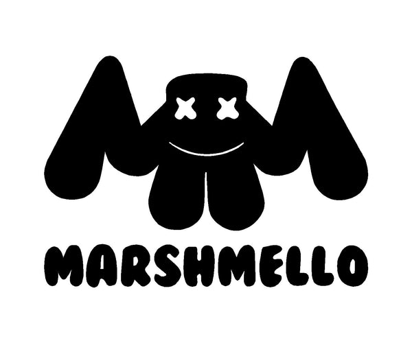 Buy So Cool Stuff Marshmello Dripping EDM Logo - Vinyl 5 (Color: Black)  Decal Laptop Skateboard car Windows Sticker Online at desertcartDenmark