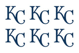 Kansas City Royals MLB symbol Vinyl Decal Cup Window set of 6 small Stickers
